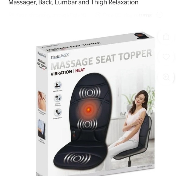 Health Touch massage seat topper new in box - Picture 3 of 4